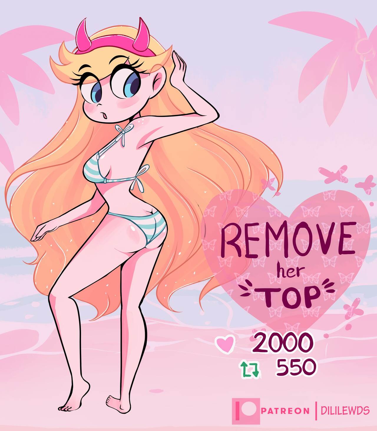 Star Butterfly Stripgame page 3 full