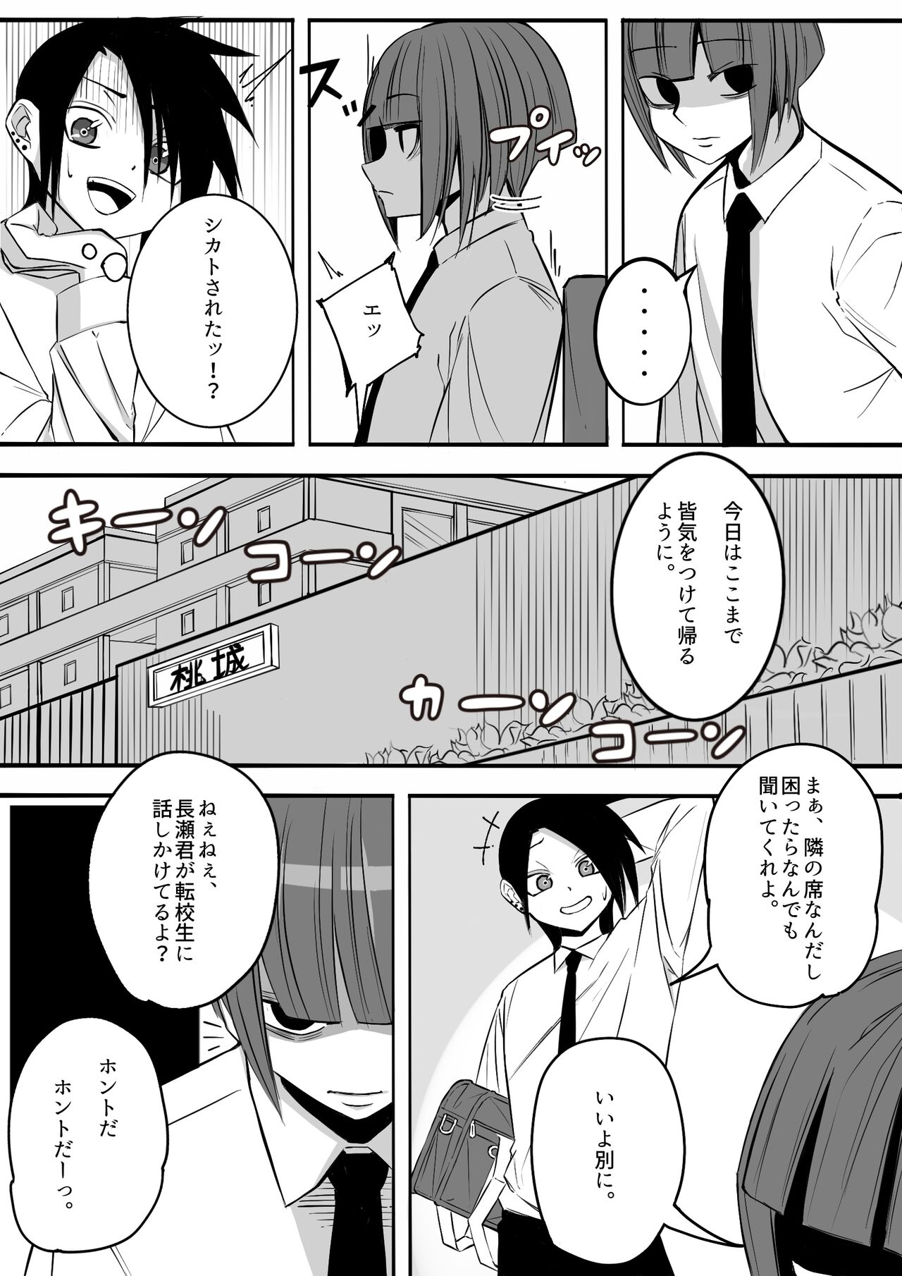 メスホモ感染 モテモテノンケ陽キャは謎の陰キャ女装転校生と墜とされる page 3 full