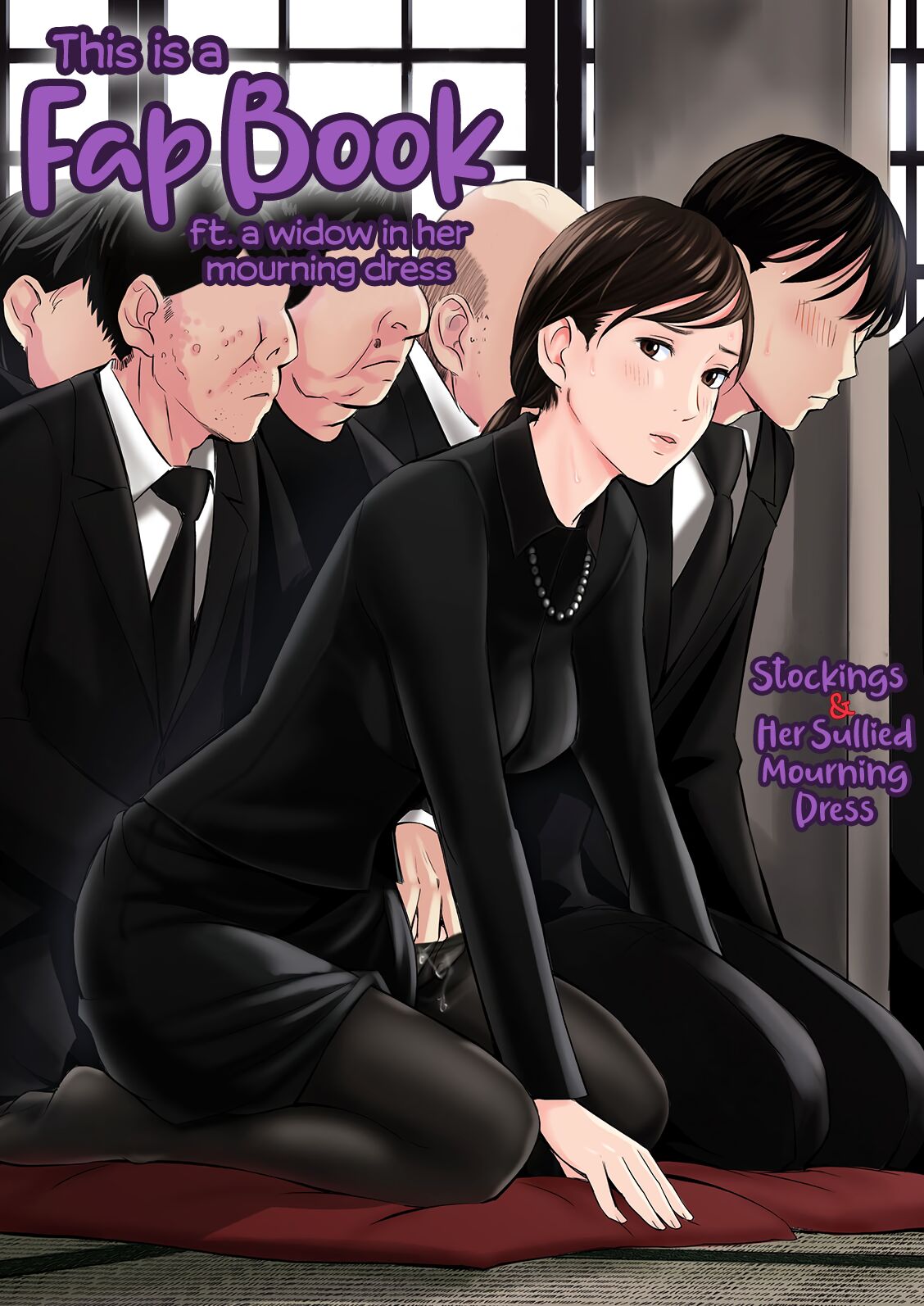 Mofuku Miboujin no Erohon desu | This is a Fap Book ft. a widow in her mourning dress page 1 full