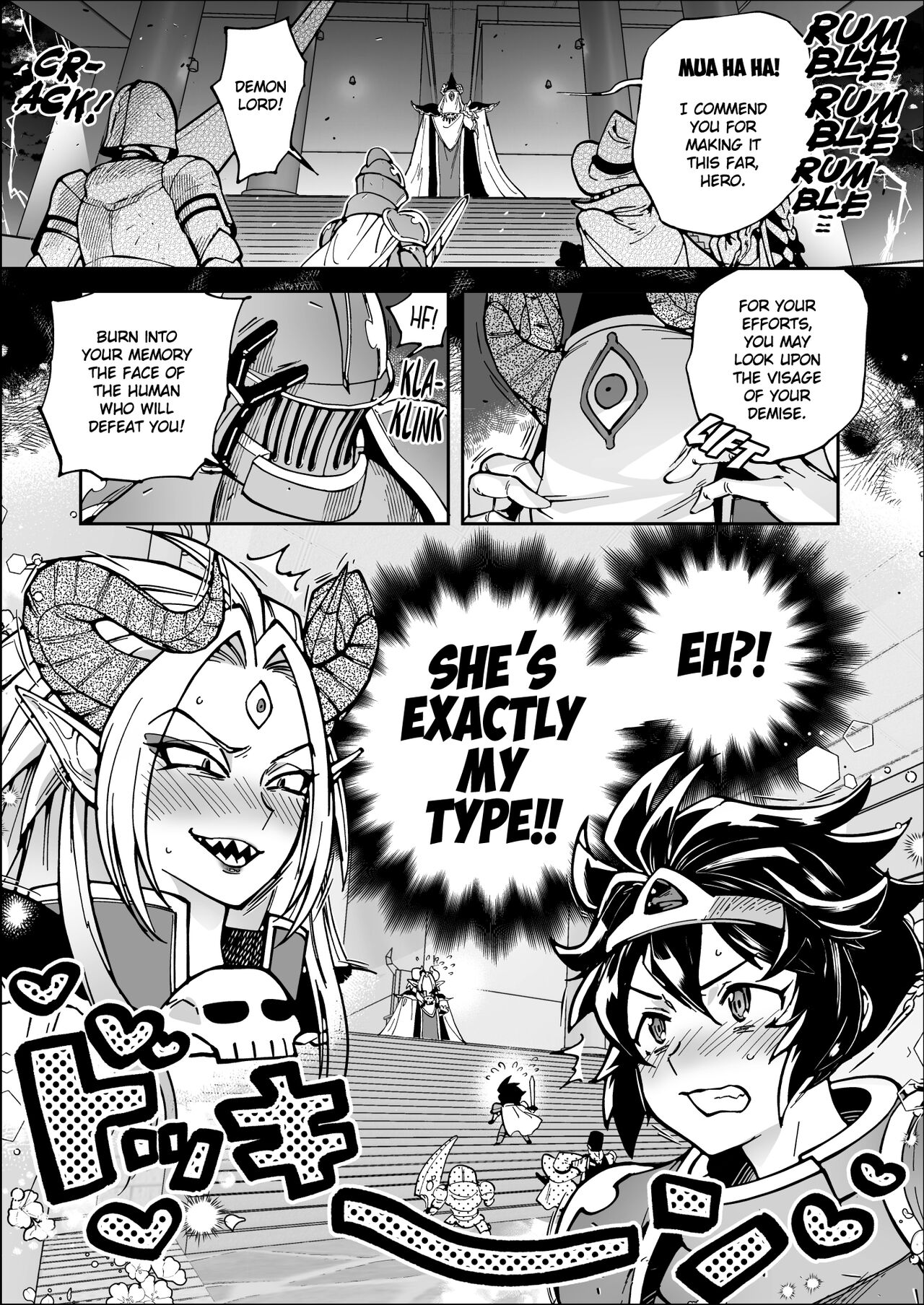 Saishuu Kessen de Hajimete Otagai no Sugao Mite Horechatta Yuusha to Maou | Unmasked for the Final Battle! Hero + Demon Lord - Love at First Sight! page 3 full