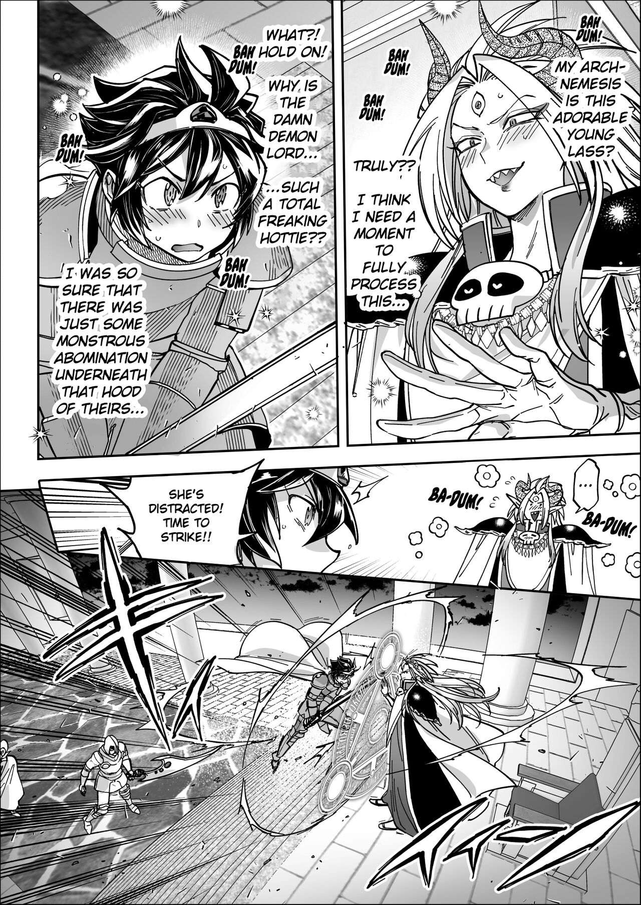 Saishuu Kessen de Hajimete Otagai no Sugao Mite Horechatta Yuusha to Maou | Unmasked for the Final Battle! Hero + Demon Lord - Love at First Sight! page 4 full