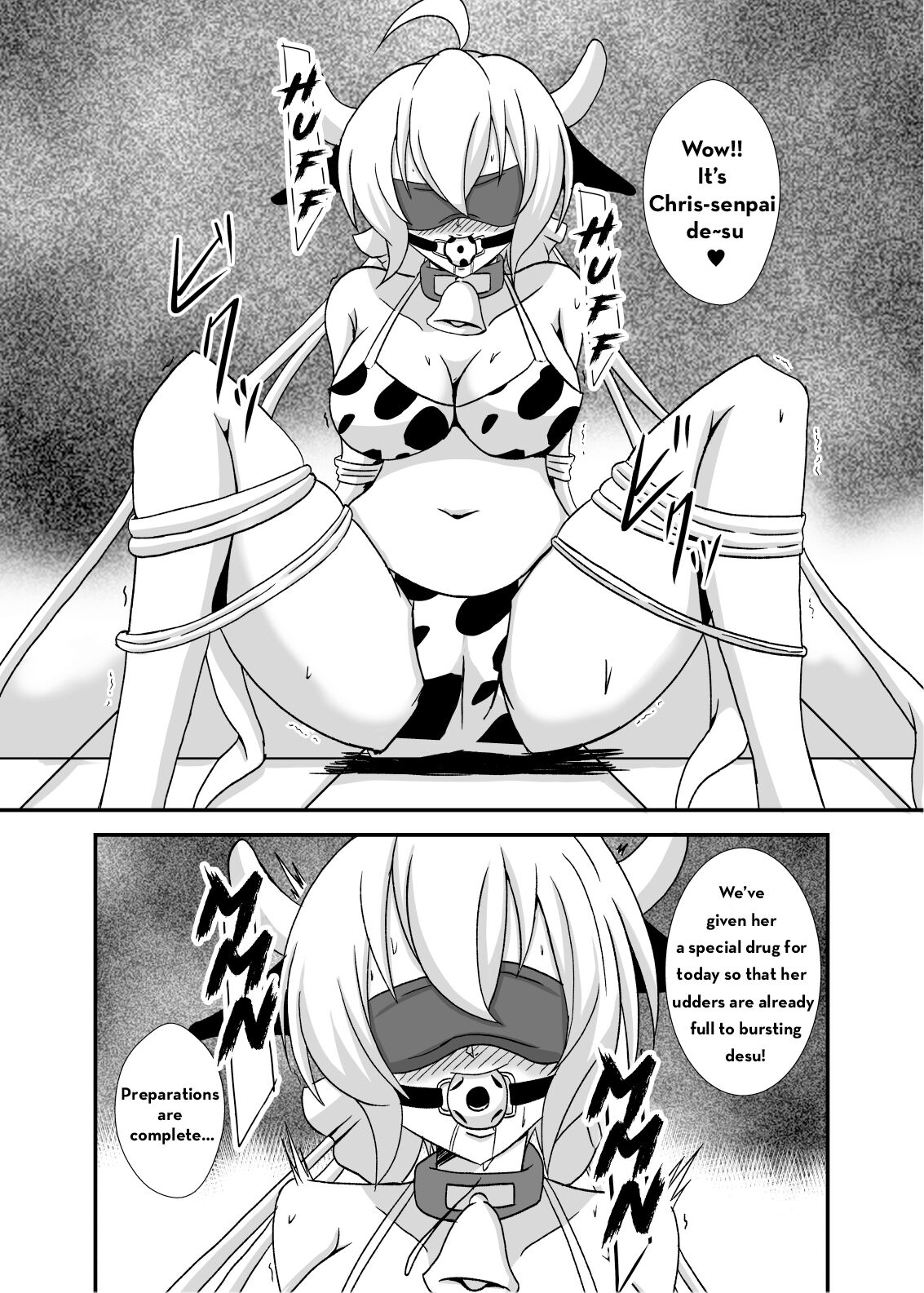 Kouhai-tachi ga Bakunyuu Senpai o Sakunyuu Choukyou Shitemita page 3 full