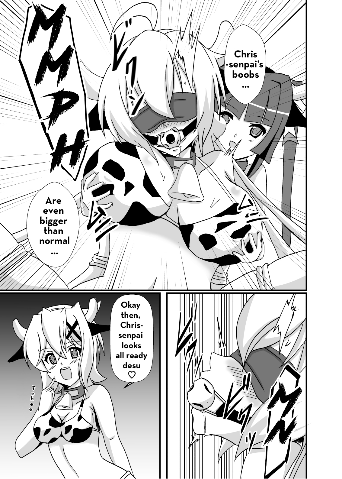Kouhai-tachi ga Bakunyuu Senpai o Sakunyuu Choukyou Shitemita page 4 full
