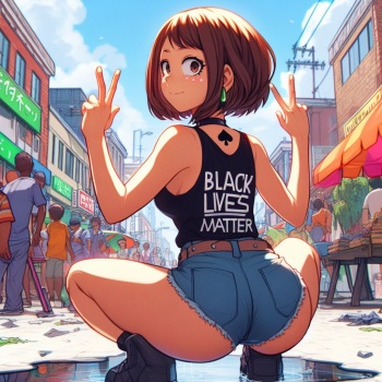 Ochako Uraraka and friends - AI Generated Images cover