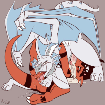 Guilmon and Macha cover