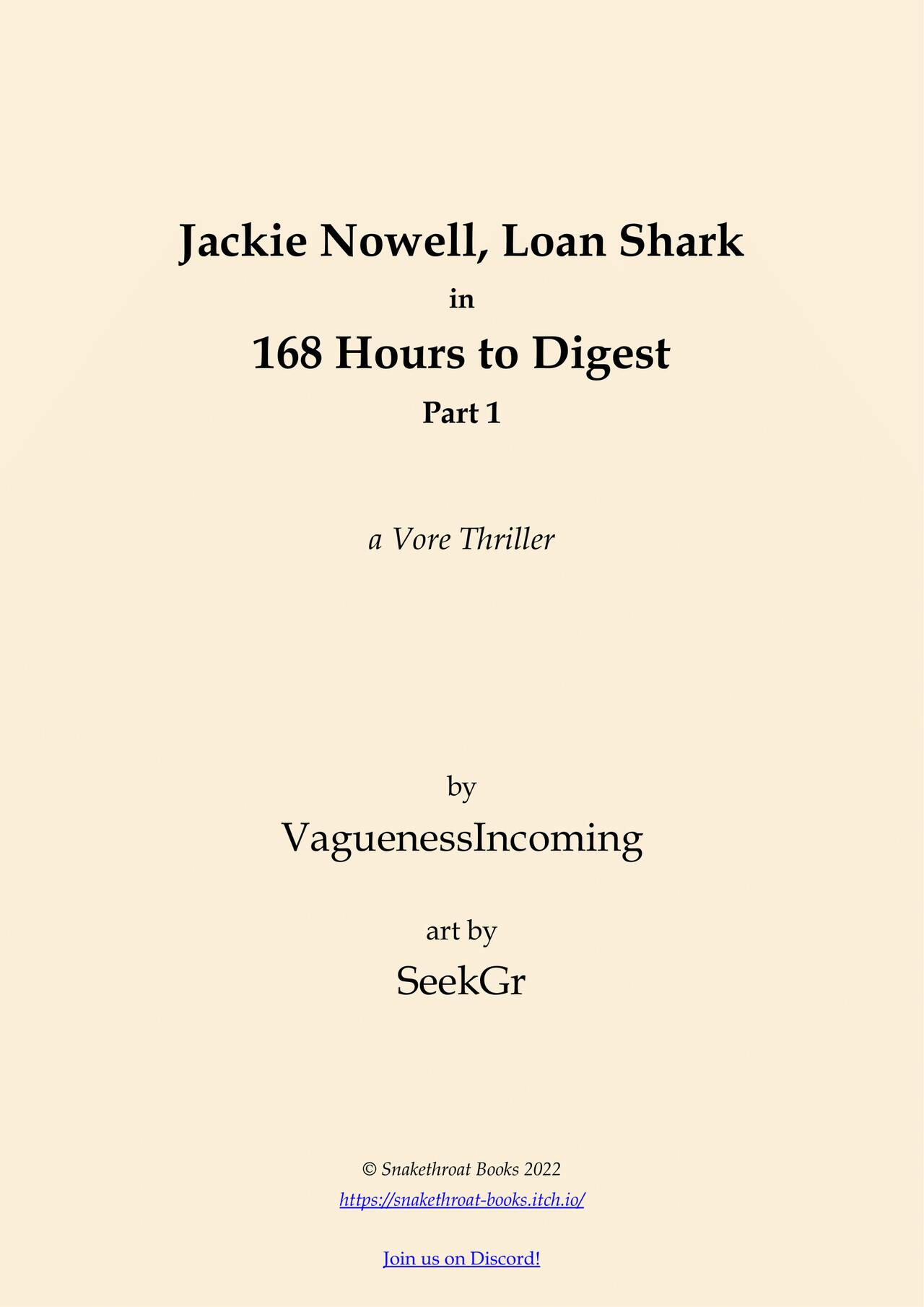 Jackie Nowell, Loan Shark in 168 Hours to Digest page 2 full