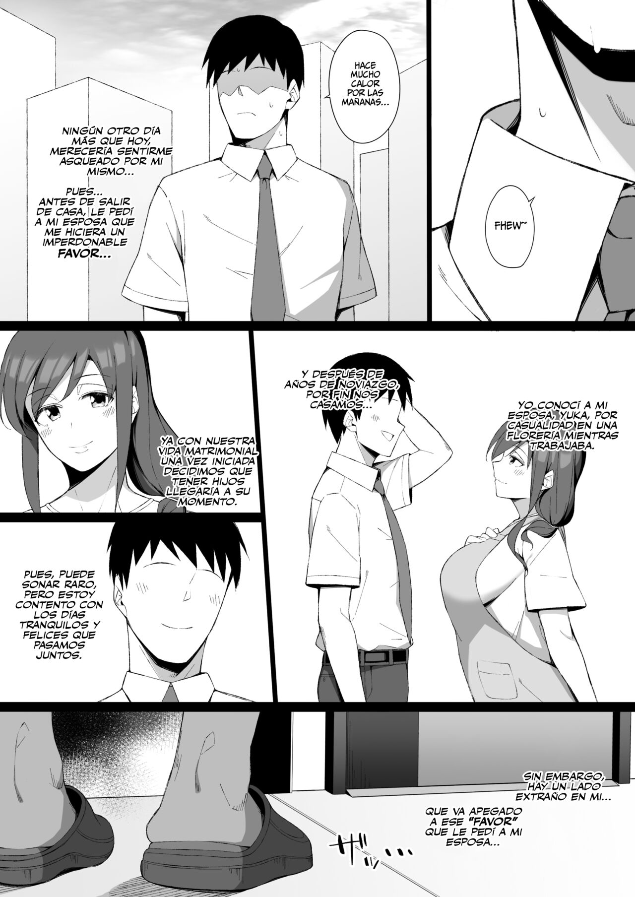 Osu ni Ochiru Seiso Hitozuma + Extra | La Degeneración Moral de una Ama de Casa Impuesta por un Hombre + Extra page 3 full