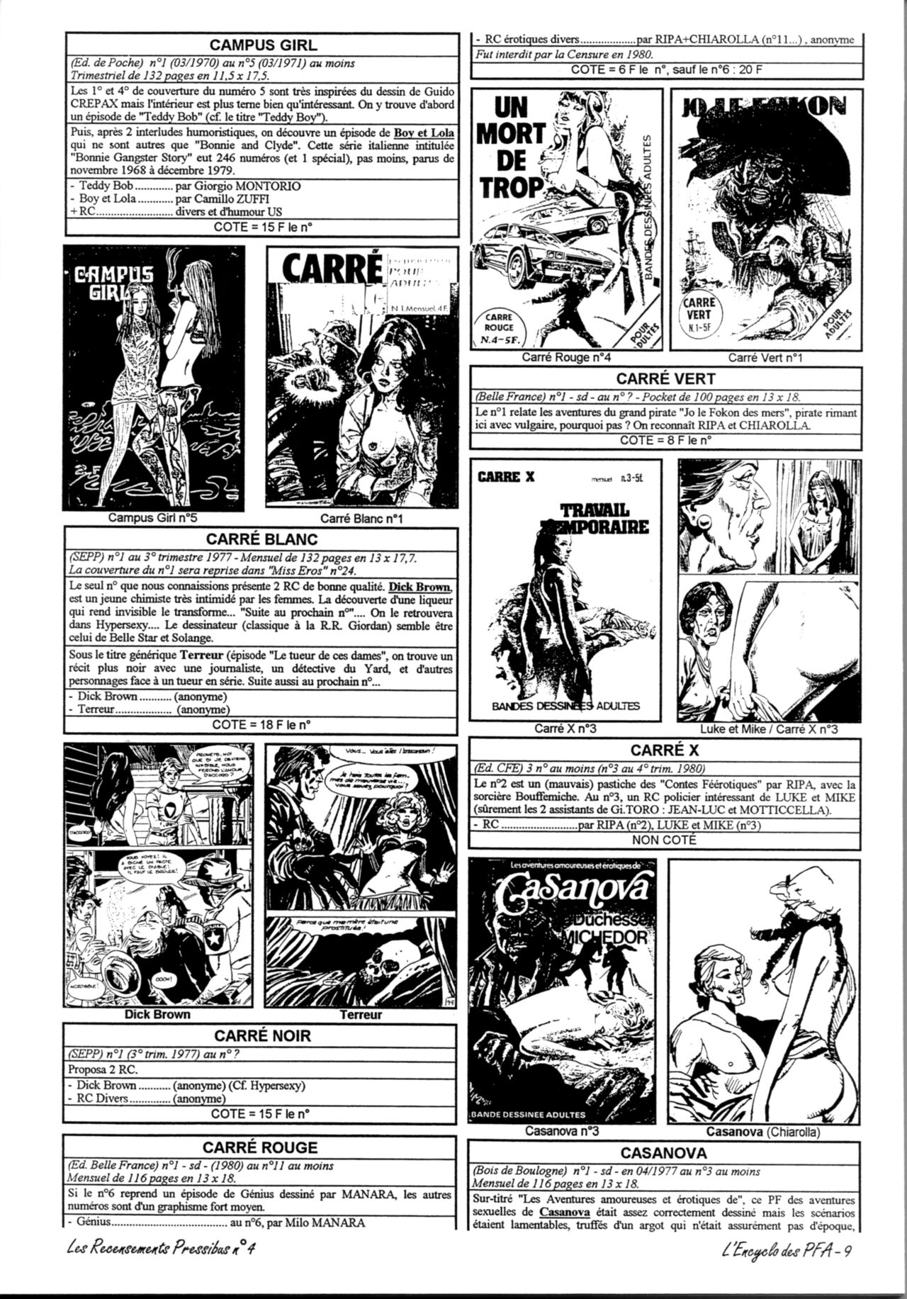 L'Encyclo des PFA : Encyclopédie des Petits Formats Adultes page 10 full