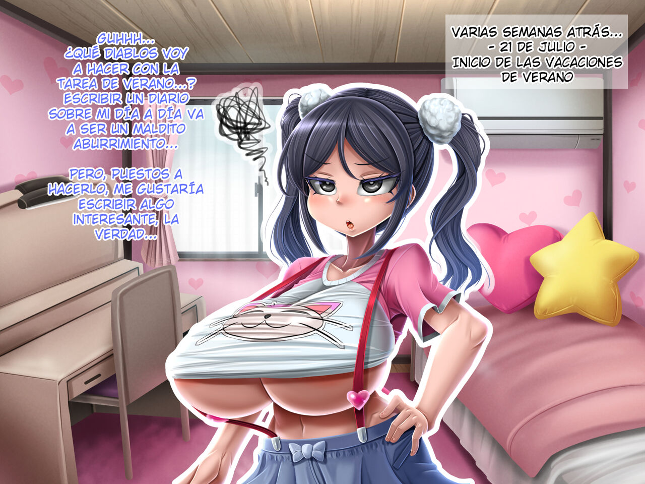 Futanari Musume no Dekashiri Mama NTR Nikki - El diario de NTR de una Futanari y su voluptuosa Madre page 7 full