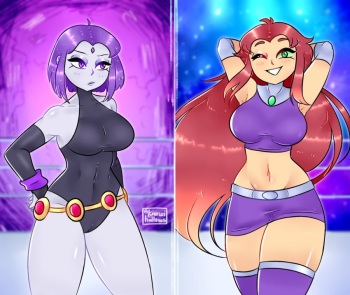 Raven vs Starfire cover