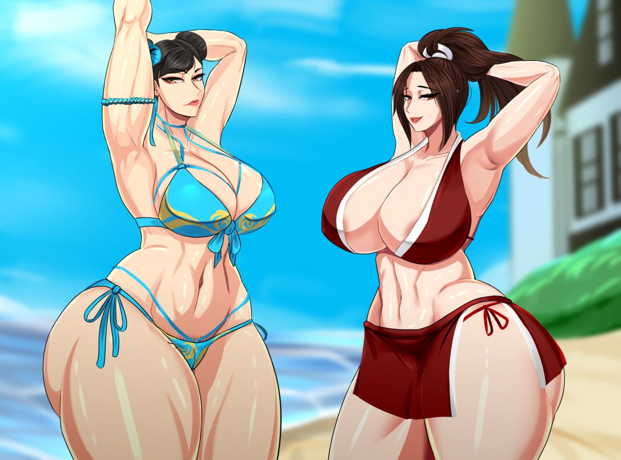 Chun-li x Mai Shiranui page 1 full