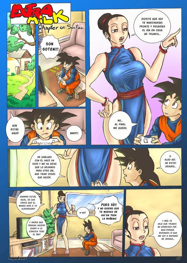 DBZ Extra Milk Caps 1&amp;2 Spanish page 2 full