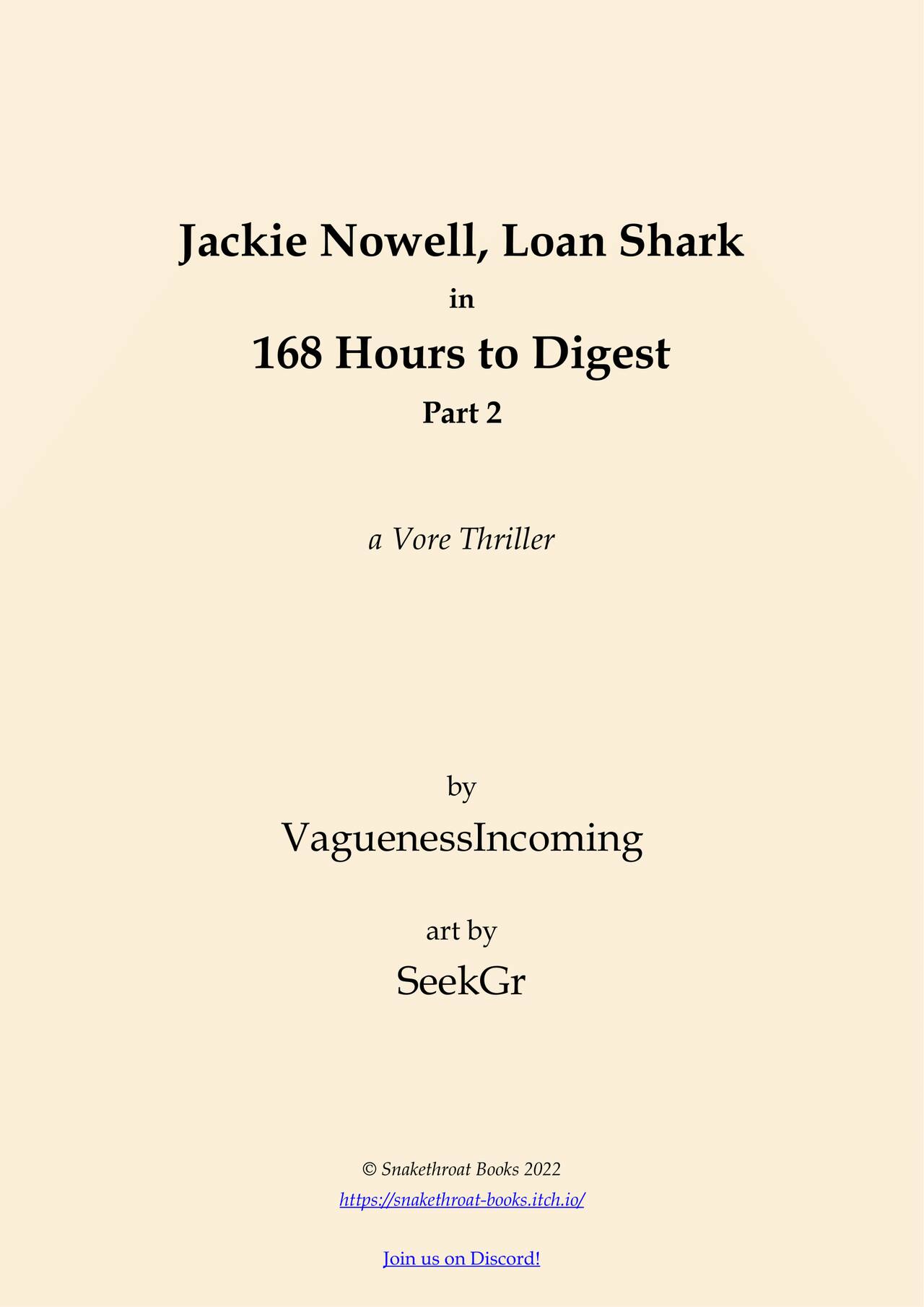 Jackie Nowell, Loan Shark in 168 Hours to Digest 2 page 2 full
