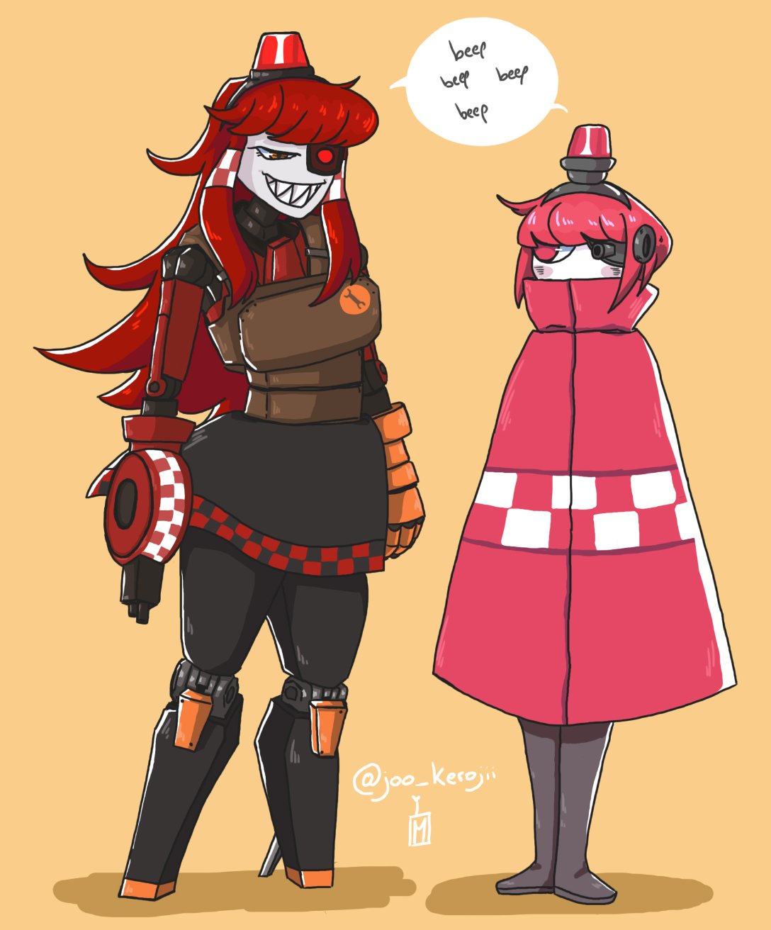 Mimi-Sentry and Mini-Sentry-chan page 1 full