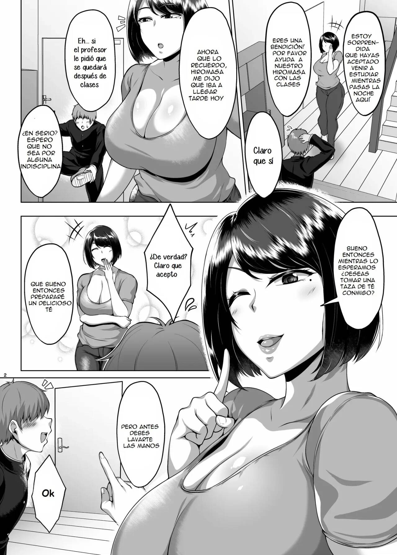 Tomodachi no Muchimuchi na Okaa-san to Zupposhi Asedaku Otomarikai page 3 full