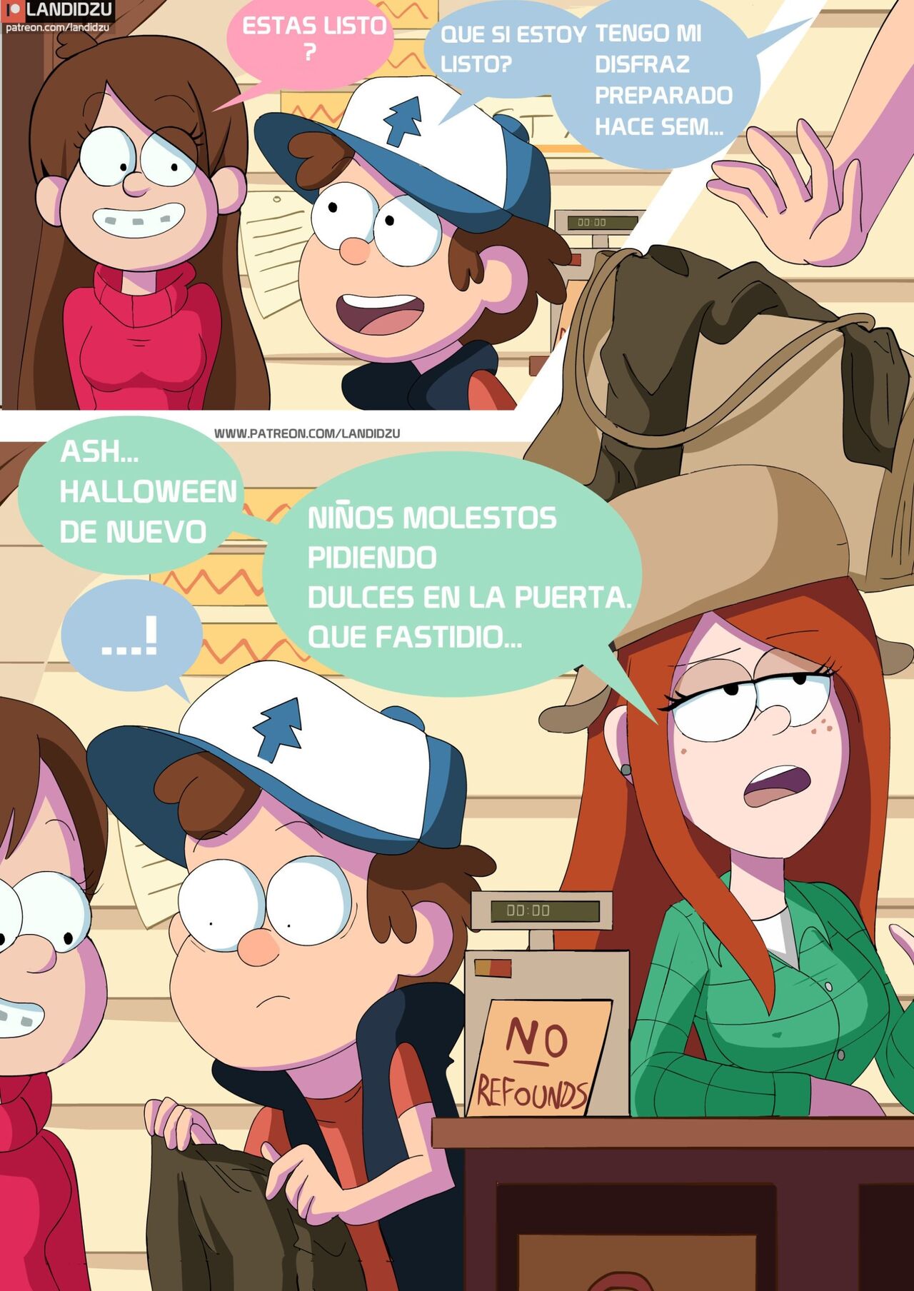 COMIC "Dulce O Truco" + Extra  Spanish page 3 full