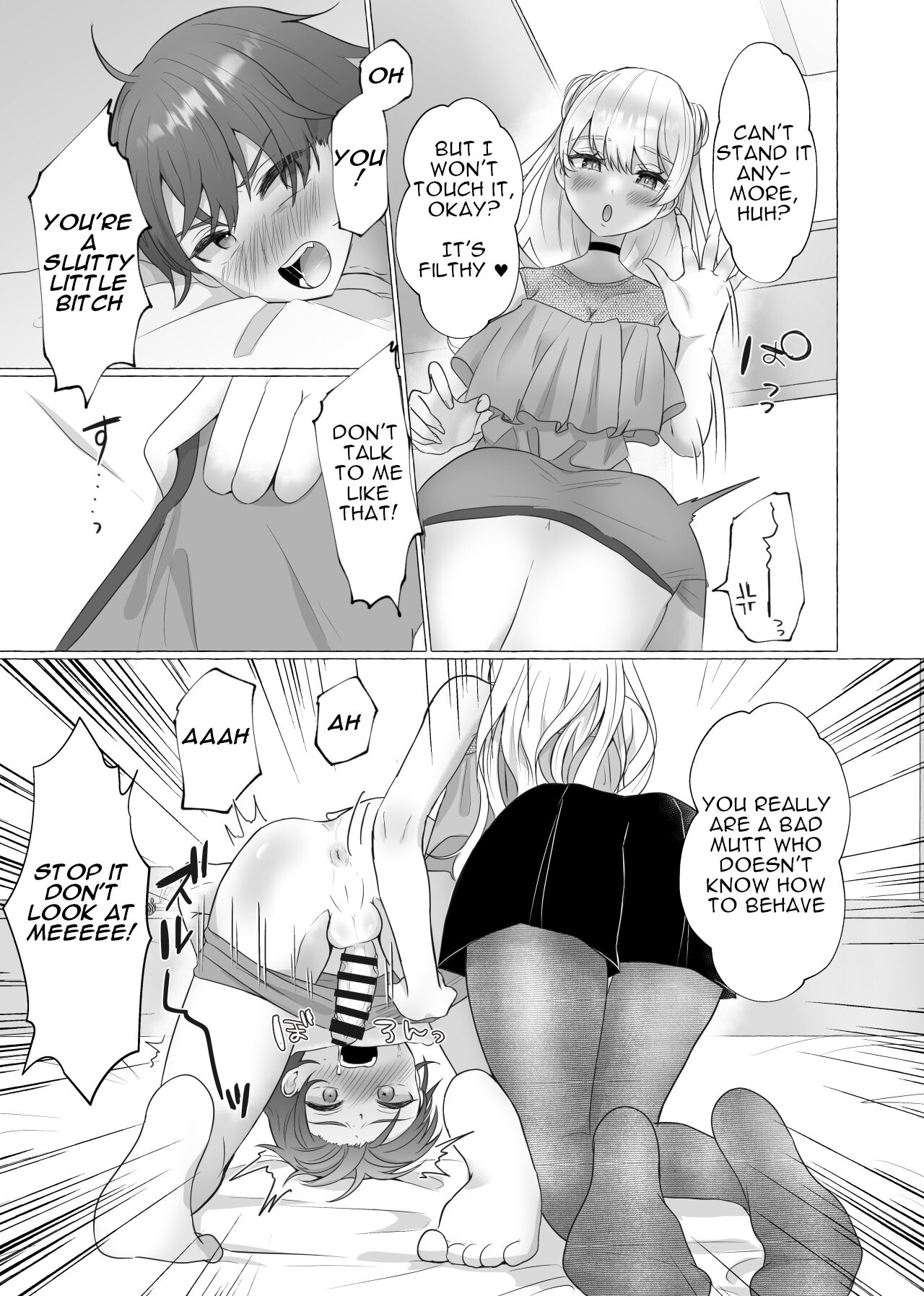 Ikiri Otoko Shuuchi Mesuinu Kaizou | Smug Man's Shameful Bitch Conversion page 10 full