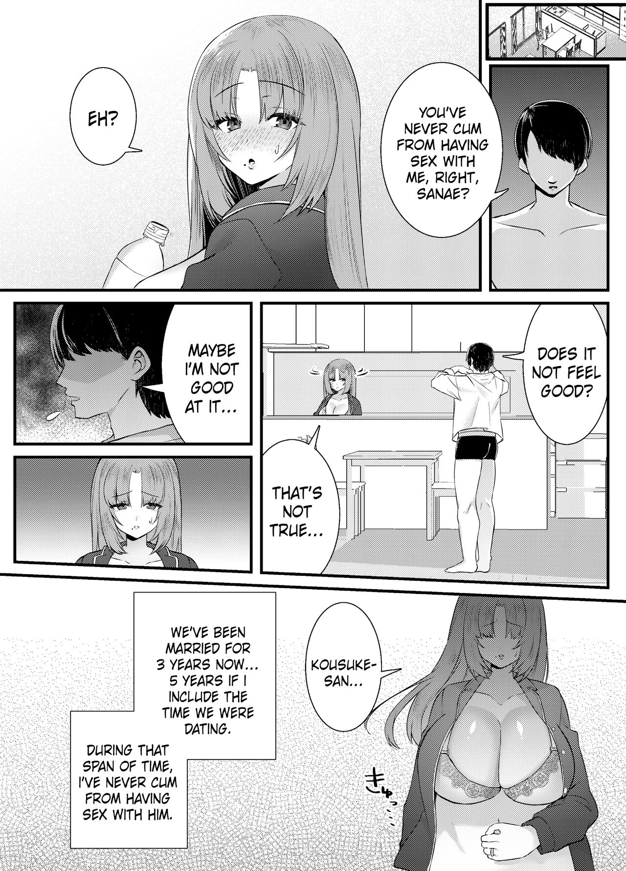 Internal Orgasm Lesson -The Housewife Took a Real, Bareback Sex Lesson with a Another man for her Husband- page 3 full
