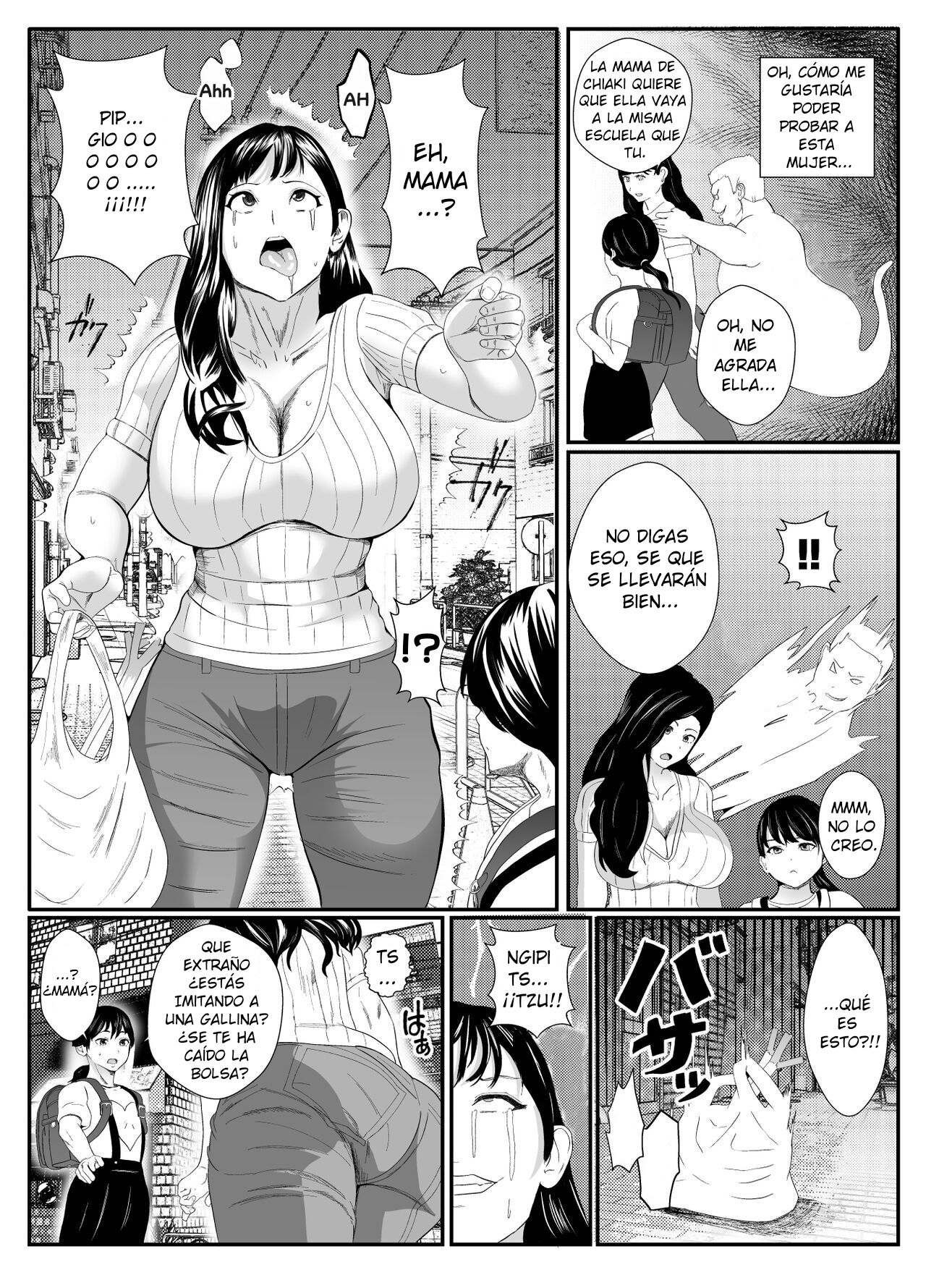 Yuurei ni Nottorare Osoto de Ikenai Koto o Hajimeta Okaa-san | Madre es poseída y se convierte en una exhibicionista cachonda page 5 full