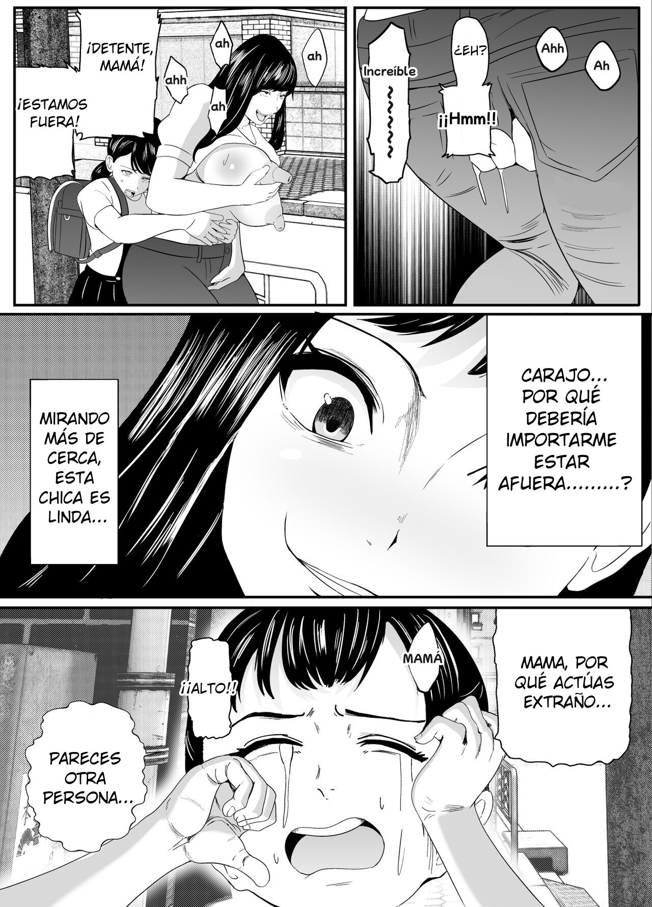 Yuurei ni Nottorare Osoto de Ikenai Koto o Hajimeta Okaa-san | Madre es poseída y se convierte en una exhibicionista cachonda page 7 full