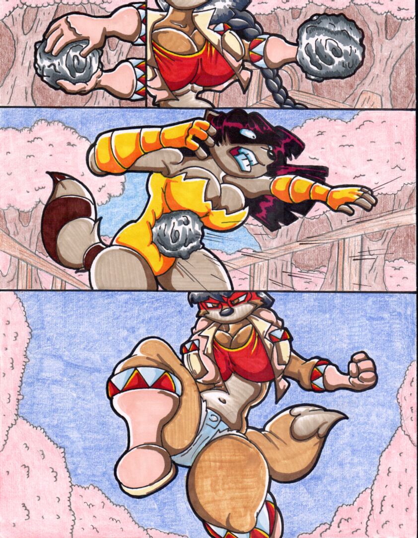 June Coyote Vs Tanuki Ninja Comic page 9 full