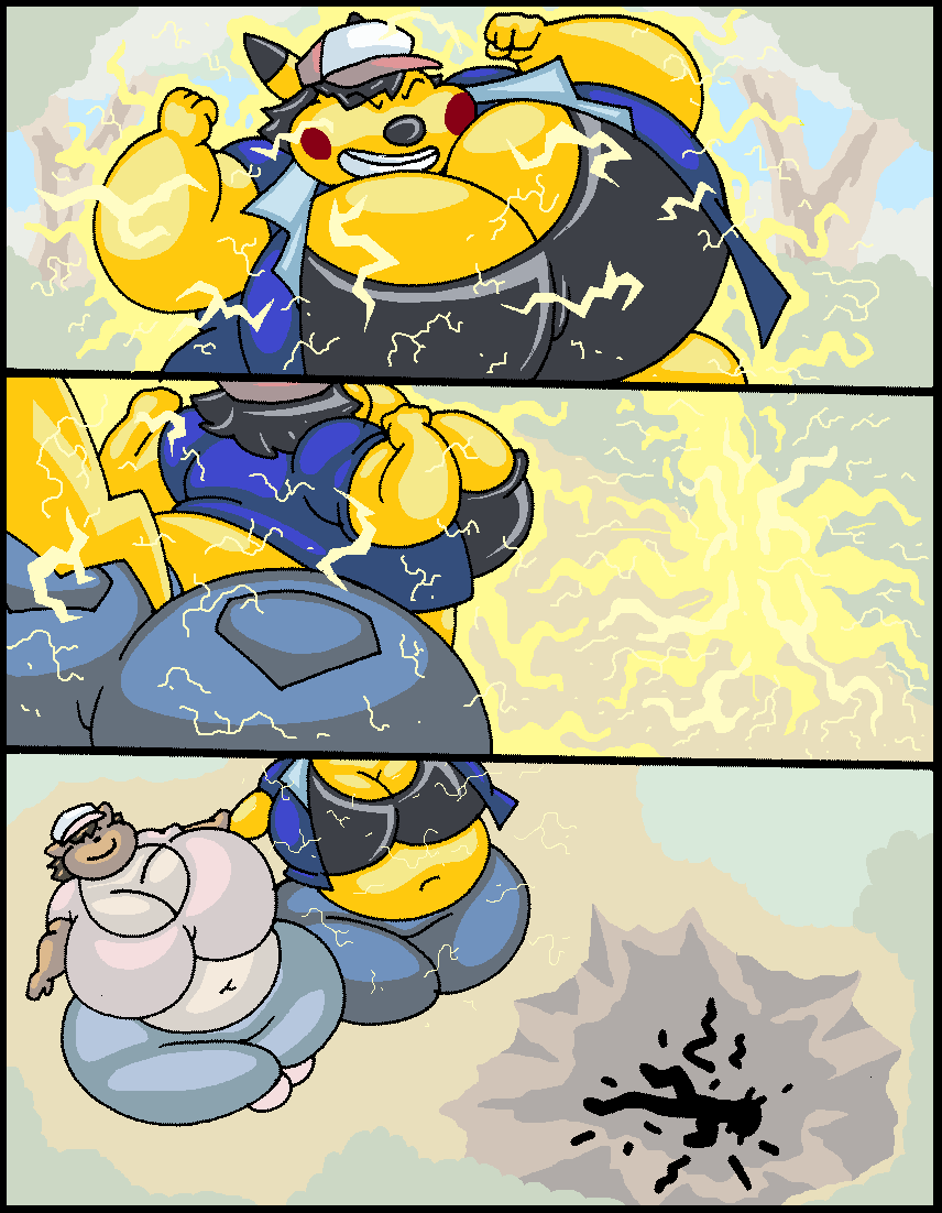 Pikachu, Eevee, And Sprigatito WeightGain Comic + Extra Pokémon Comics &amp; Art page 9 full
