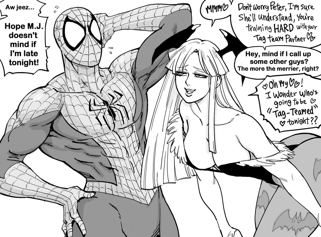 Morrigan x Spiderman page 3 full