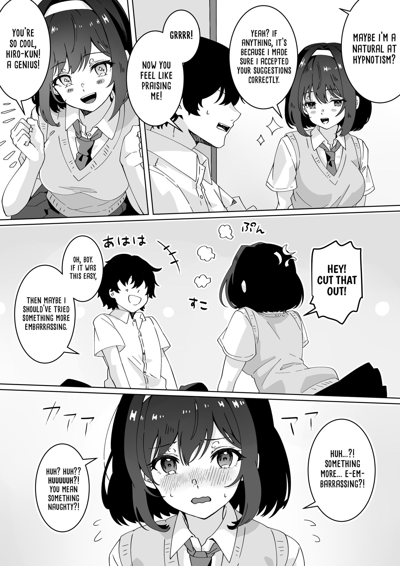 Saiminjutsu nara Kyonyuu JK ni Nandemo Dekiru tte Hontou desu ka? | Is It True That Hypnosis Lets You Do Whatever You Want With Busty JKs? page 9 full
