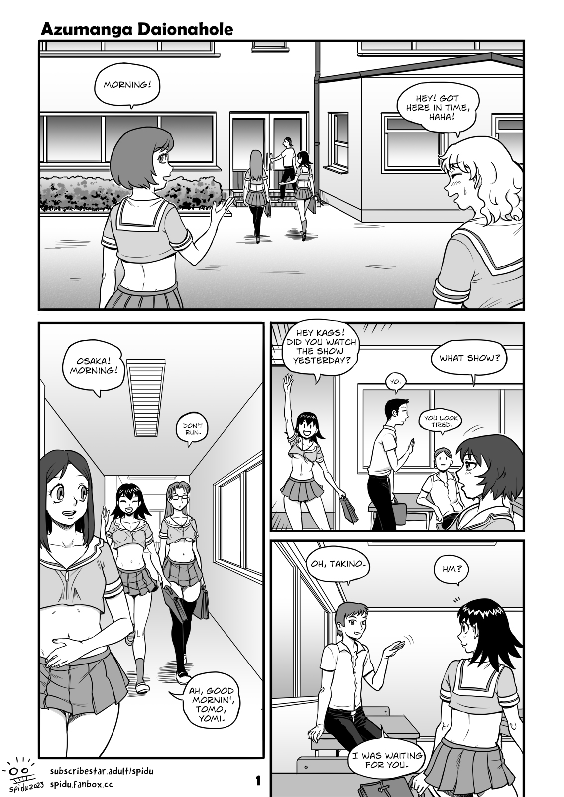 Azumanga Daionahole page 1 full