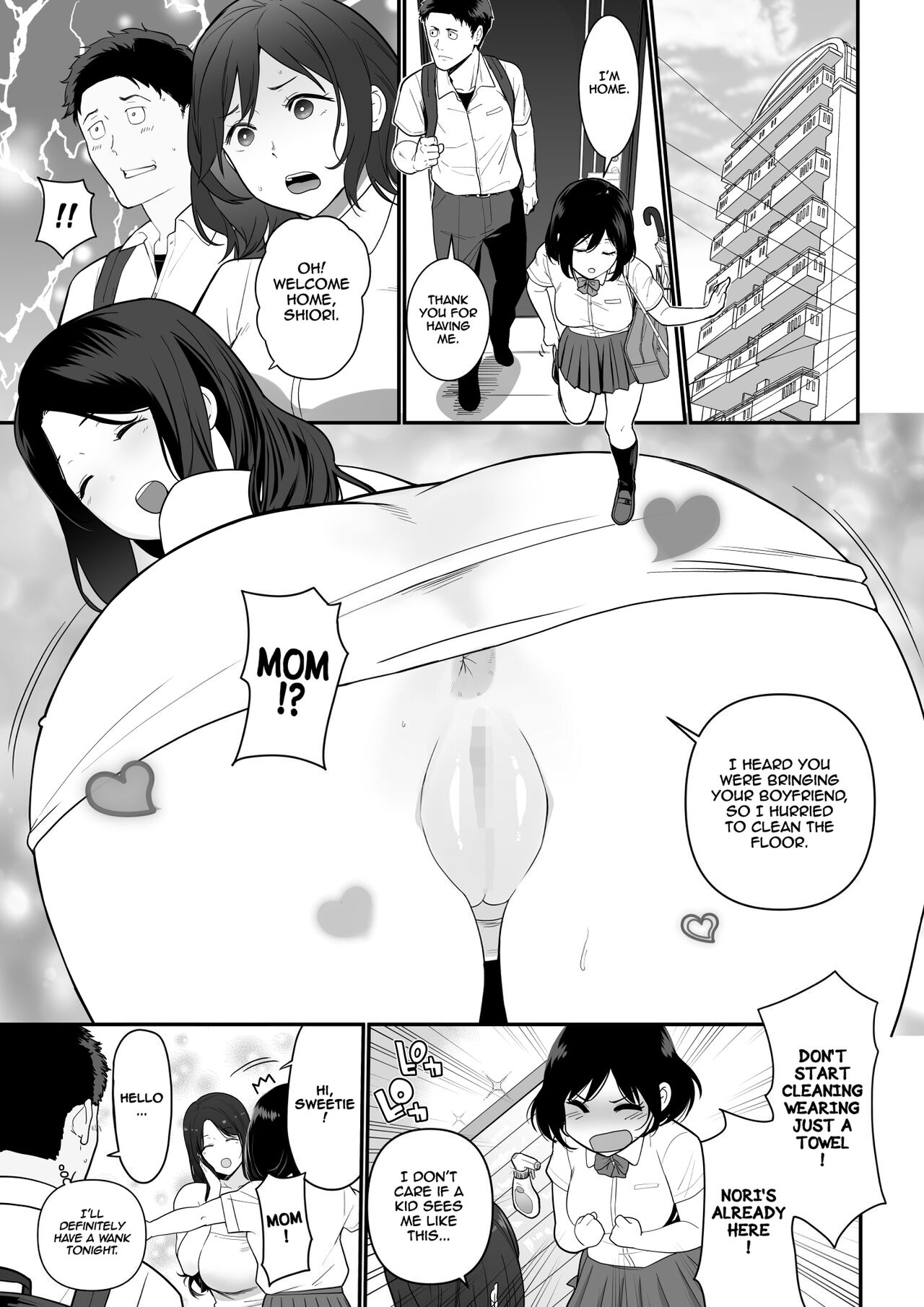 Kanojo no Mama ga H Sugite Gaman Dekinai | My Girlfriend's Mom is too Lewd, so I couldn't Hold Back. page 2 full