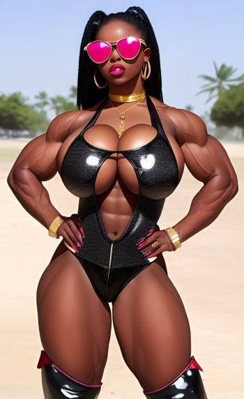 AI generated Female Muslce cover