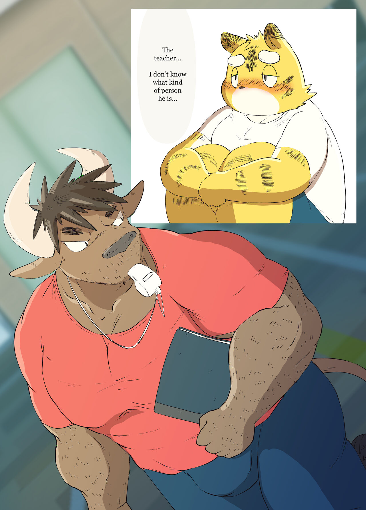 Muscular Bull Teacher &amp; Chubby Tiger Student 1 page 3 full