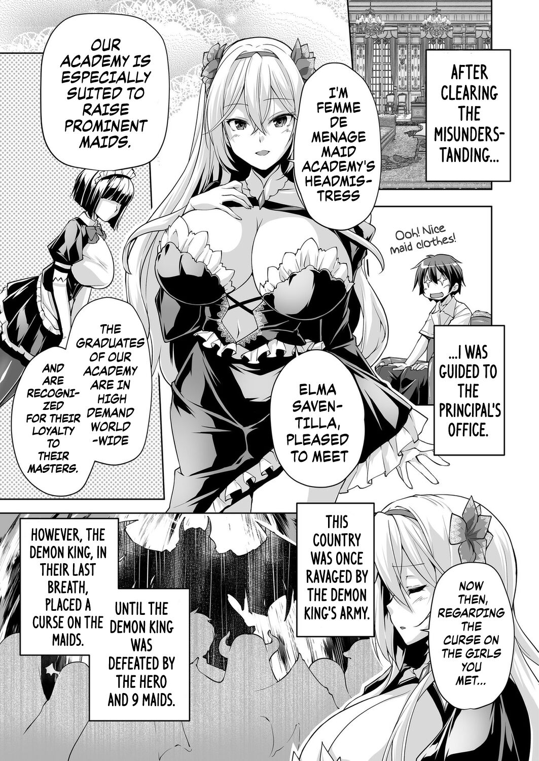 Motto! Haramase! Honoo no Oppai Isekai Oppai Maid Gakuen! Ch. 1 page 3 full