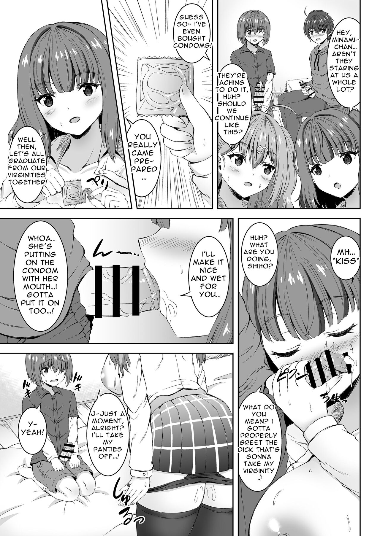 Jisshi JK to Tomo Ane JK o Nando mo Koukan Amaicha Swapping Doutei Fudeoroshi | Sex With Your Older Sister &amp; Your Friend's Older Sister ~Sweet Swappin' Cherry Poppin'~ page 10 full