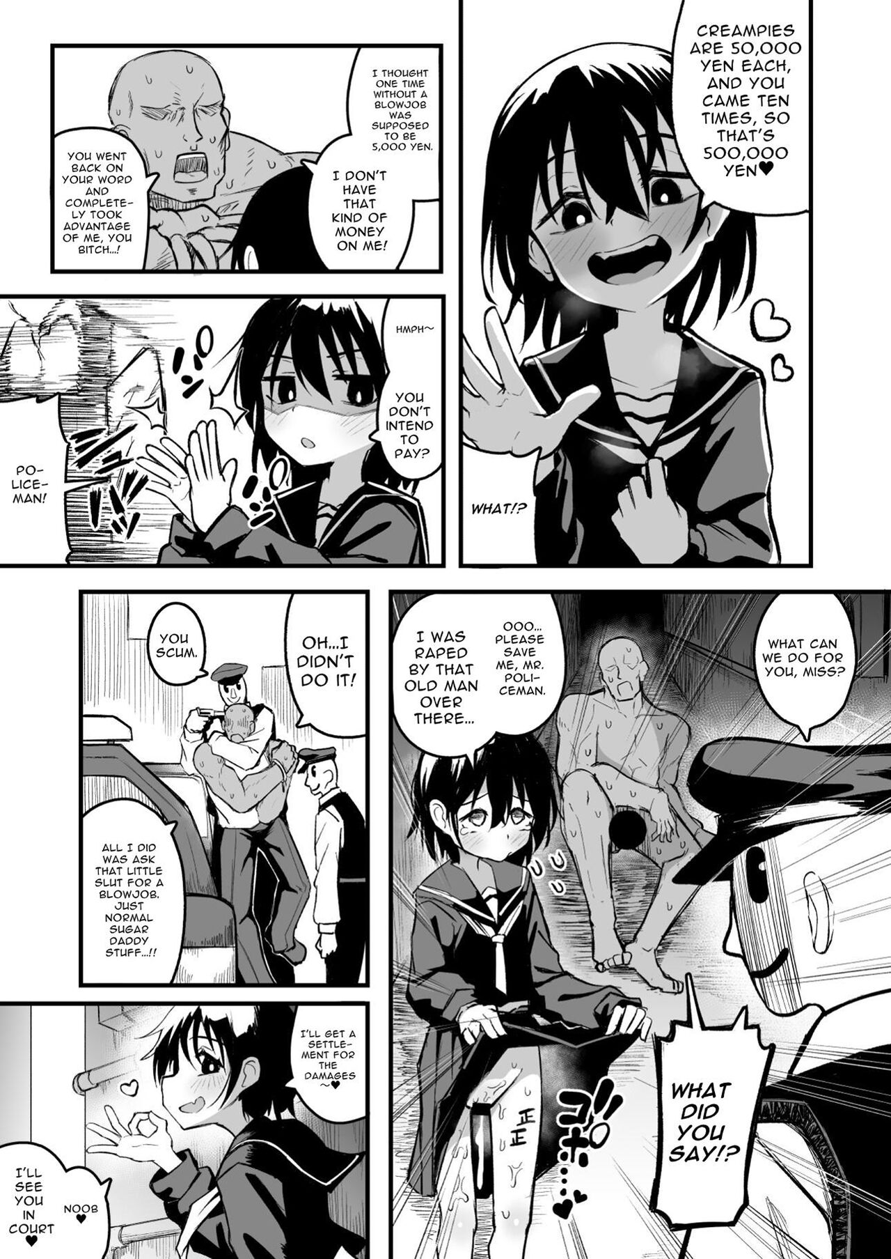 Enkou Mesugaki JC wa Anal ga Yowai!! | Insolent Lolislut Whore Has Weak Anus!! page 5 full