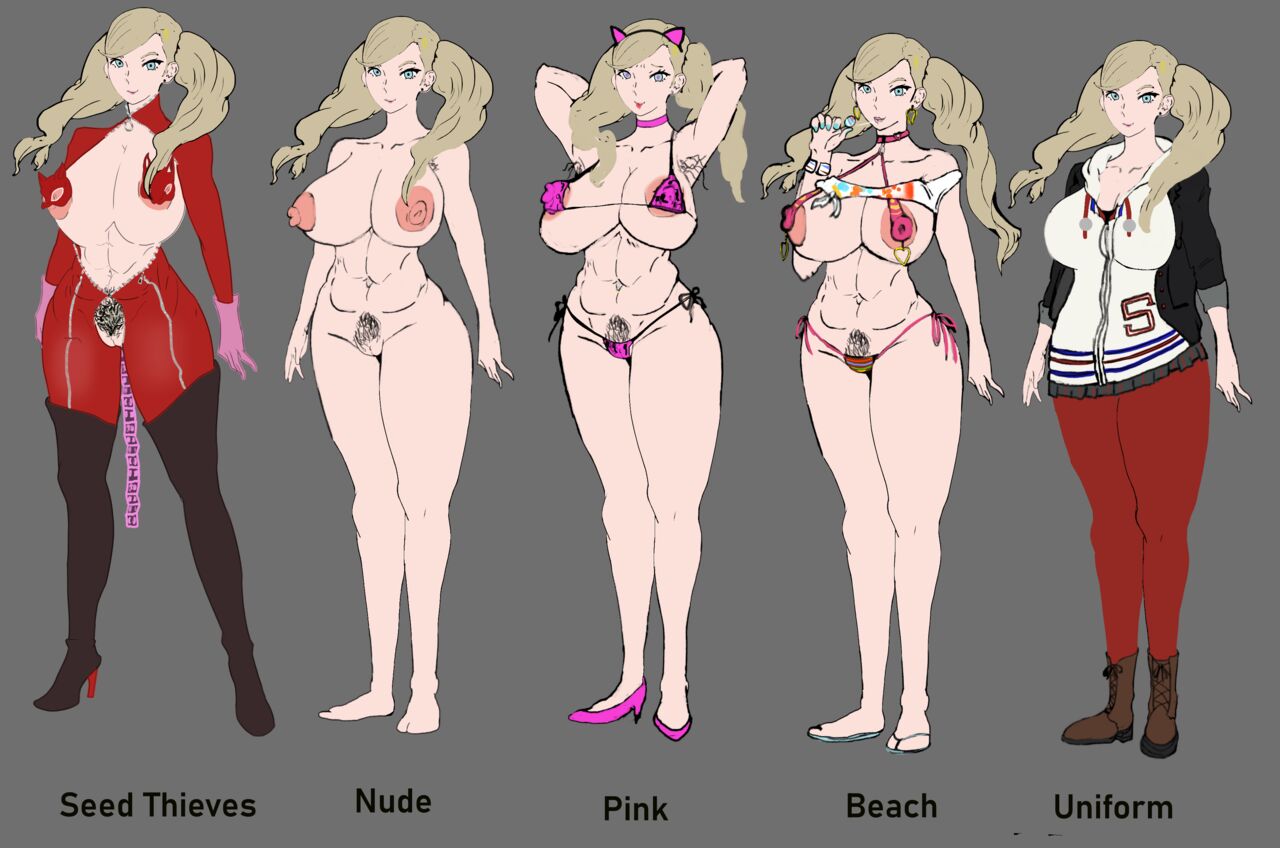 Wankofool's Persona girls sketches. page 2 full