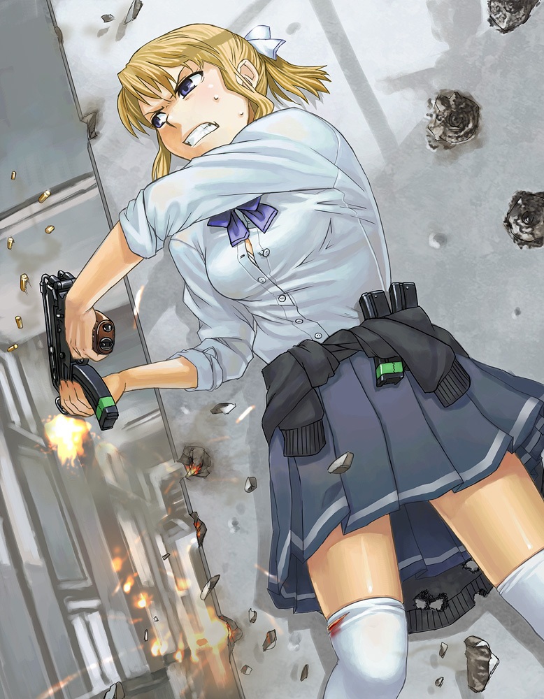Blonde-chan: High School Warfare!! page 1 full