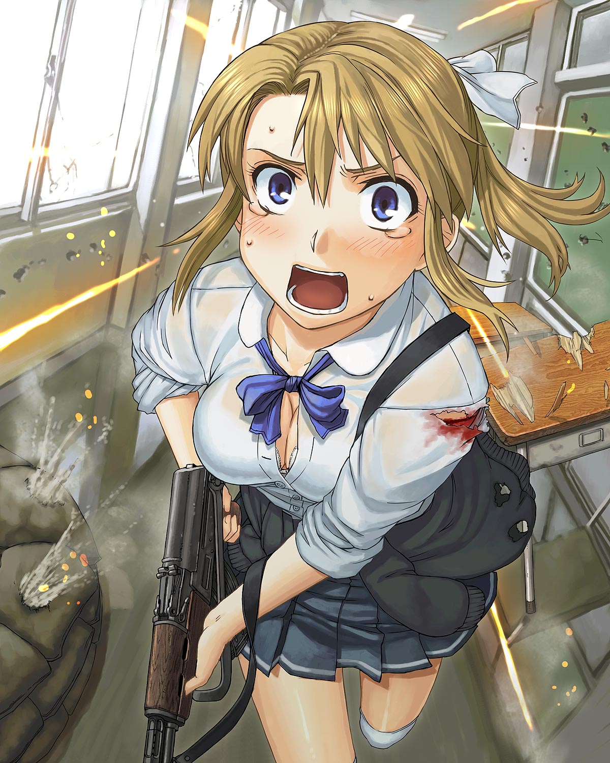 Blonde-chan: High School Warfare!! page 2 full