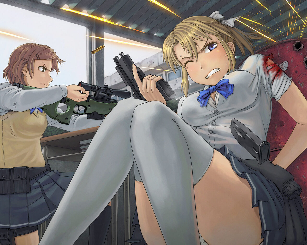 Blonde-chan: High School Warfare!! page 3 full