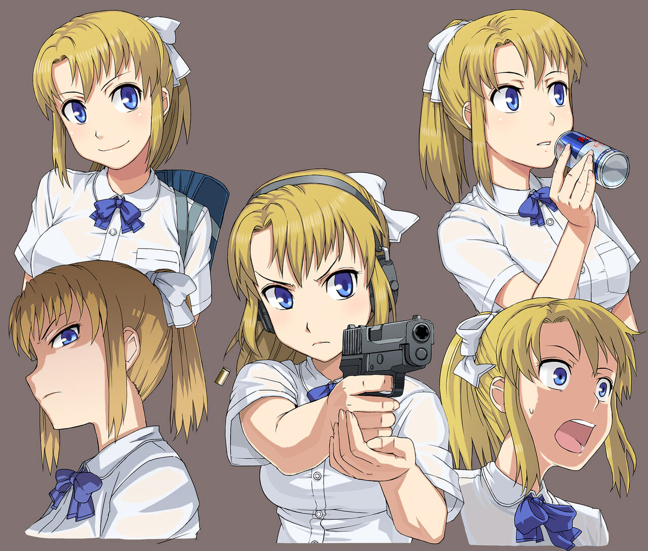 Blonde-chan: High School Warfare!! page 8 full