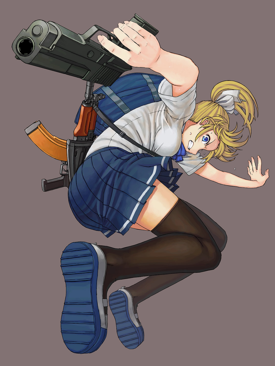 Blonde-chan: High School Warfare!! page 9 full