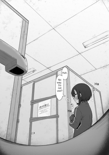 Girl pees in a sink standing up cover