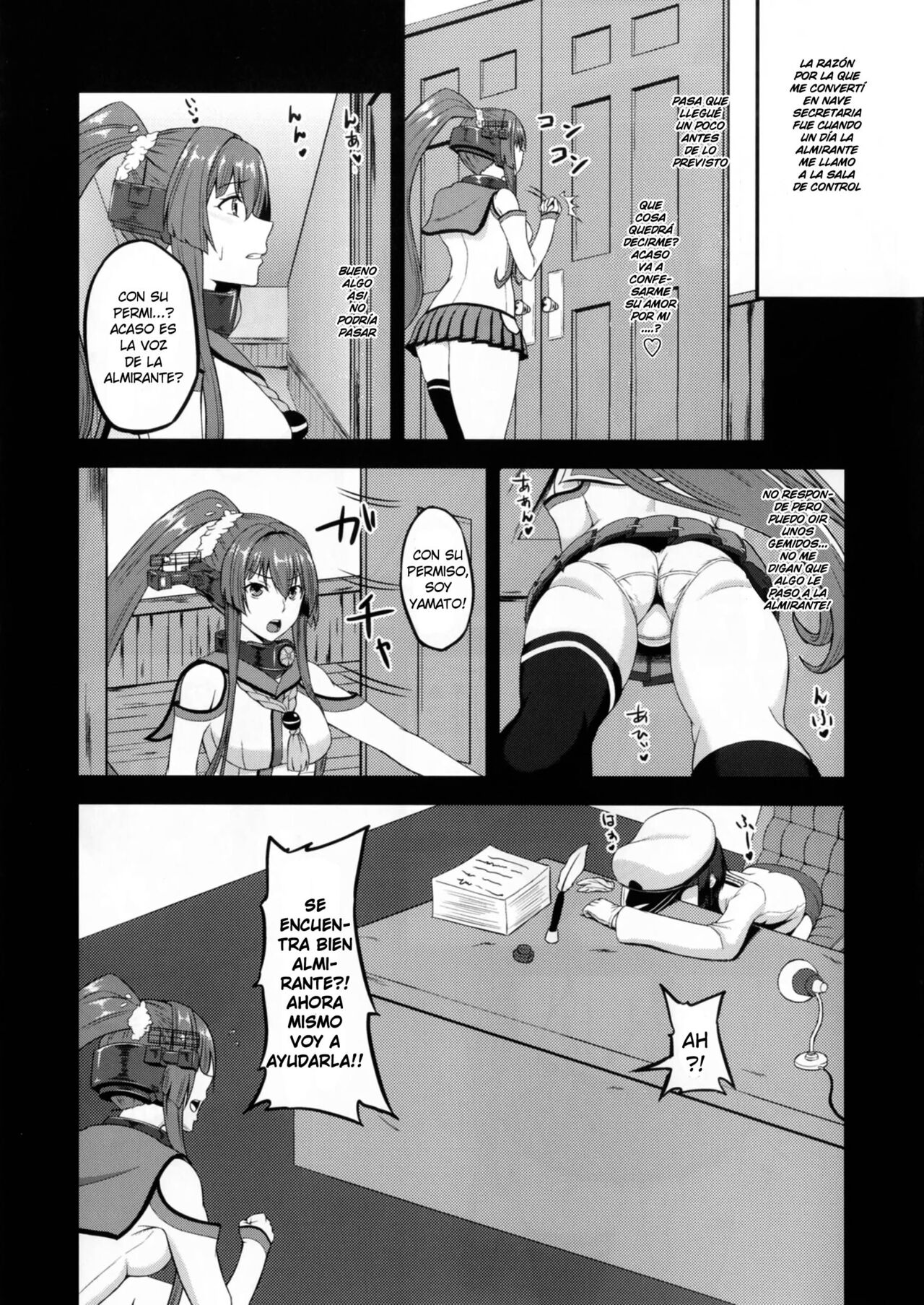 Yamato to Futanari Teitoku | Yamato y la Almirante Futanari page 4 full