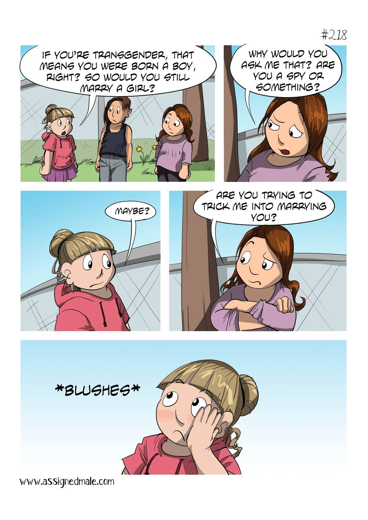 Assigned Male Webcomic page 3 full
