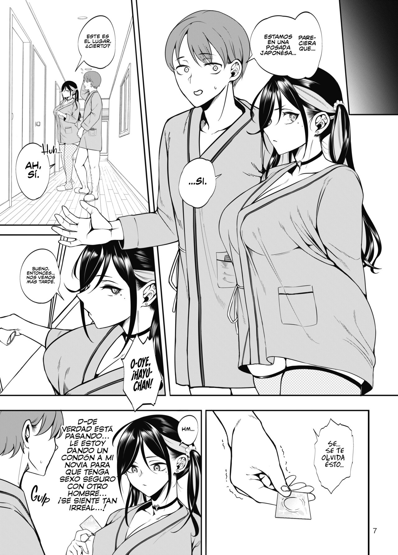 Kanojo o Netorase Fuuzoku ni Nante Tsurete-kun ja Nakatta | ¡Llevar a mi Novia a un Burdel NTR no fue Buena Idea! page 8 full
