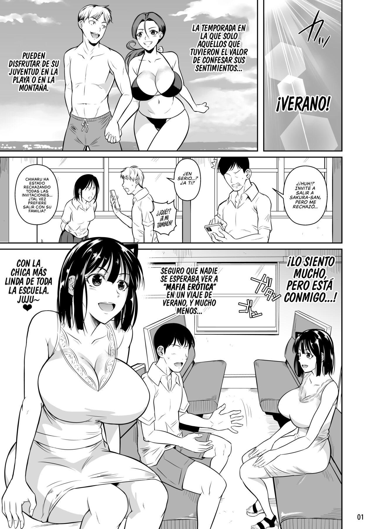 Bocchi no Mob 3 Kanojo ga Dosukebe Mizugi ni Kigaetara | Un Mafioso Erótico toma la Decisión Correcta cuando ve a su Novia en un Traje de Baño Lascivo 3 page 2 full