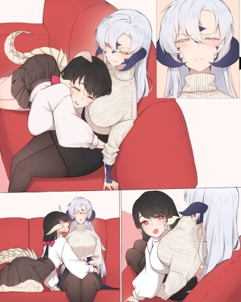 Cute Futanari Couple cover