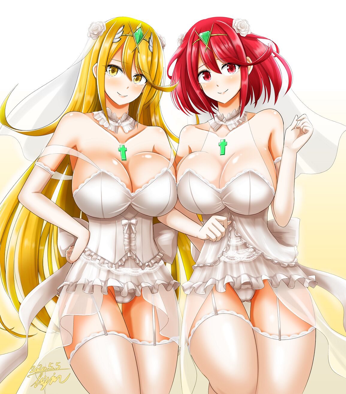 Pyra And Mythra's Wedding page 6 full