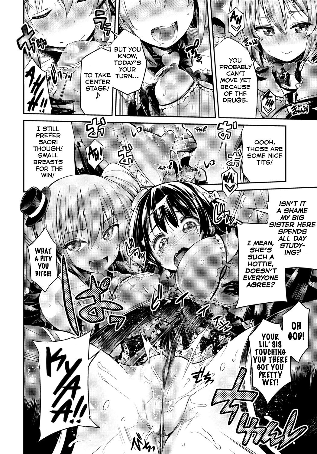 Futari wa Bitch Idol Shimai Nakadashi Kindan Live! | Both of them are Slutty Idols ~Sisters at the Forbidden Creampie Show!~ page 6 full