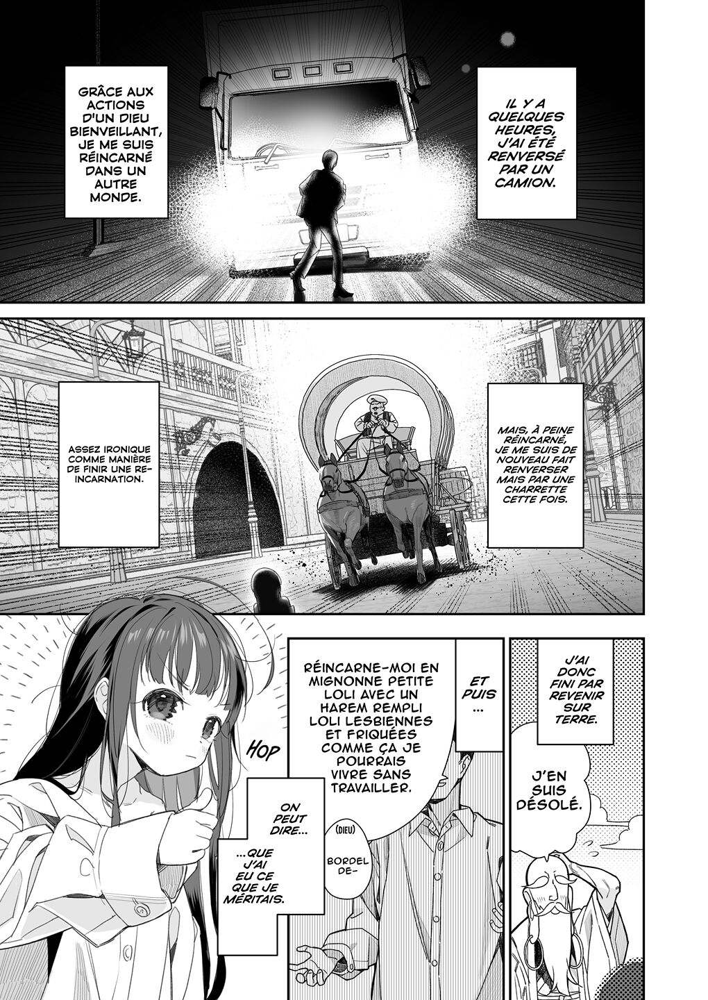 TS Loli Oji-san no Bouken Onanie Hen | Les aventures d’un vieil homme transformé en une loli, arc de la masturbation page 4 full